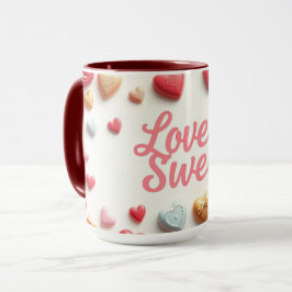 Caneca Gourmet Chocolate Valentine "Love Is Sweet"