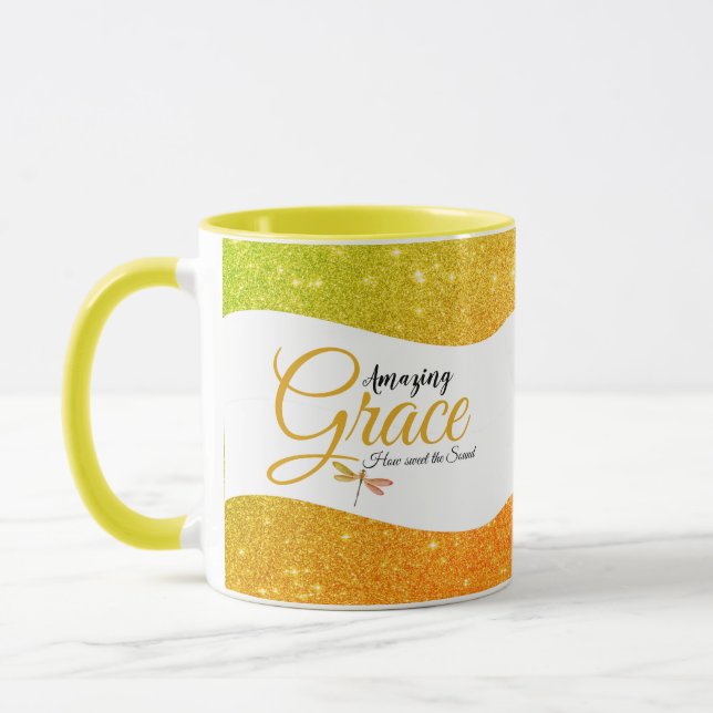 Caneca Graça Incrível  amarelo (Esquerda)