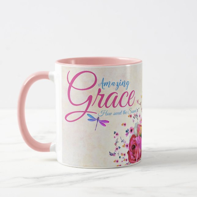 Caneca Graça incrível Floral de primavera   (Esquerda)