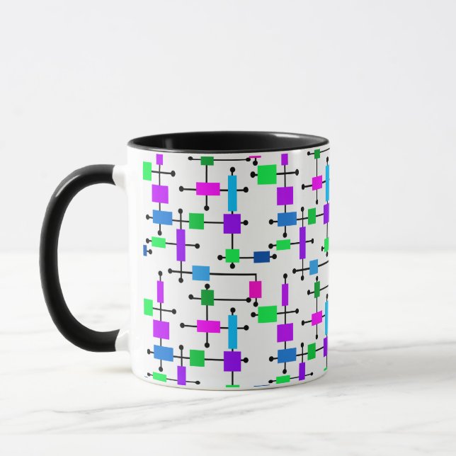 Caneca Grade de Cores legal (Esquerda)