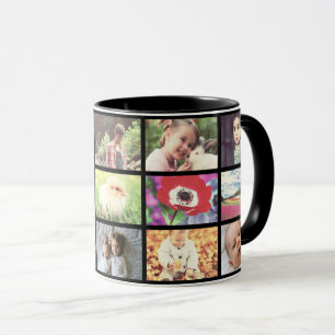 Caneca Grade preta feita sob encomenda da foto