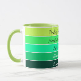 Caneca Gradiente Moderno do Dia de São Patrício