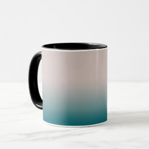 Caneca Gradiente suave cores de verão moda cor simples