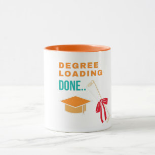 Caneca Graduação Concluída de Carregamento de Graus