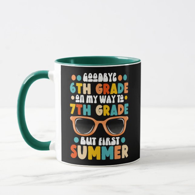 Caneca Graduação Do Grau 6 Para 7, Mas Primeiro Verão (Esquerda)
