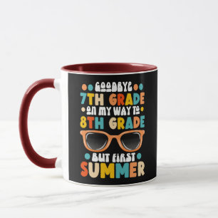 Caneca Graduação Do Grau 7 Para O 8º Grau, Mas Primeiro V