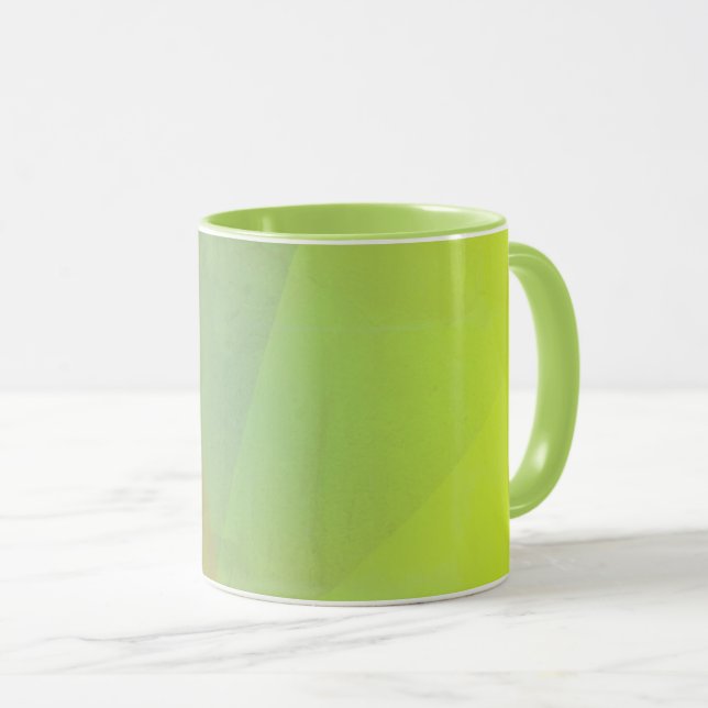 Caneca Graduação Geométrica Amarela Moderna (Frente Esquerda)