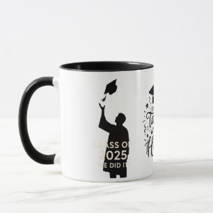 Caneca "Graduação Mug - Formando com Boné de retenção Ilu