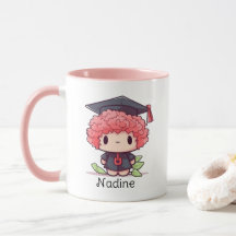 Graduação Personalizada do Cartoon Kawaii Bonito