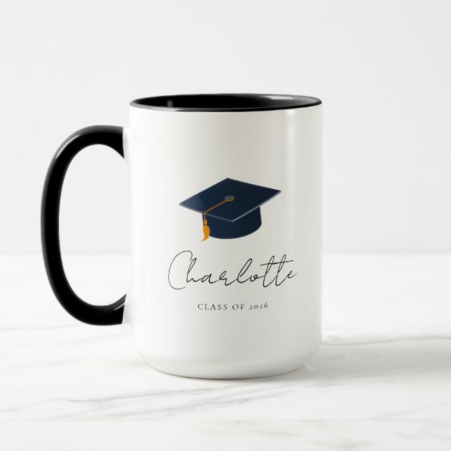 Caneca Graduado Personalizado da Turma de 2026 (Esquerda)