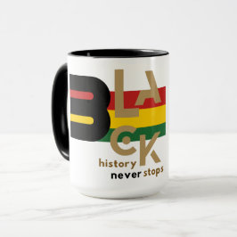 Caneca Gráfica da Herança da História Negra Unisex Histór