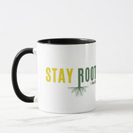 Caneca Gráfica Permaneça Enraizado no Patrimônio d