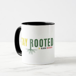 Caneca Gráfica Permaneça Enraizado no Patrimônio d