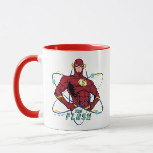 Caneca Gráfico Atômico Flash de Cartoon