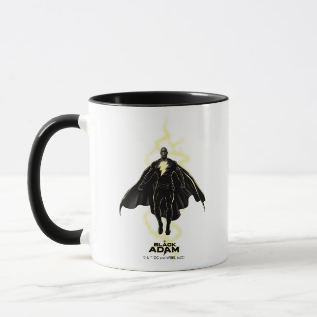 Caneca Gráfico Black Adam Lightning Silhouette (Esquerda)