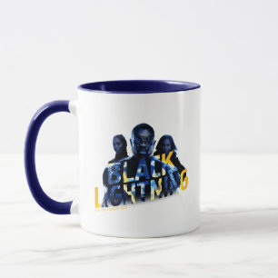 Caneca Gráfico de Heróis de Relâmpago Pretos