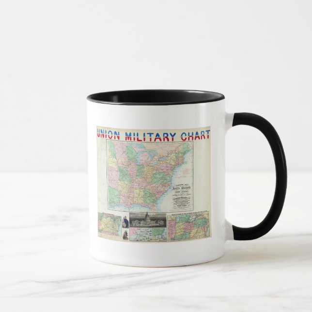 Caneca Gráfico Militar da União (Direita)