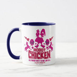 Caneca Gráfico Unicórnio do Nerd de Galinha Robô