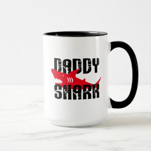 Caneca Gráfico Vestido de tubarão Pai