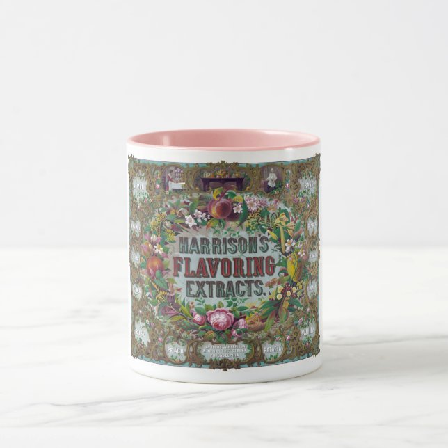Caneca Gráfico vitoriano de fruta floral (Centro)