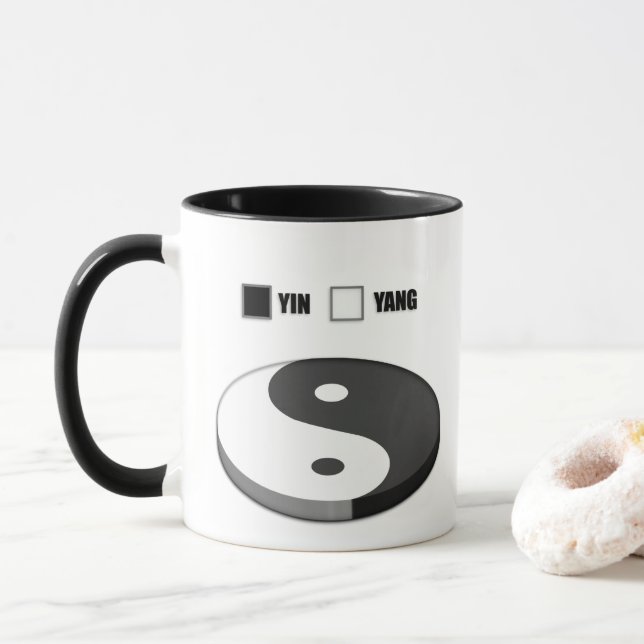 Caneca Gráfico Yin Yang Pie (Com Donut)