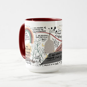 Caneca Gráficos de autoamor positivo