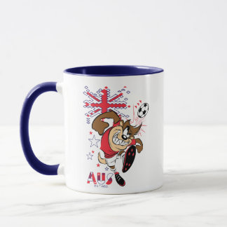 Caneca Gráficos de Futebol da Equipe Austrália TAZ™