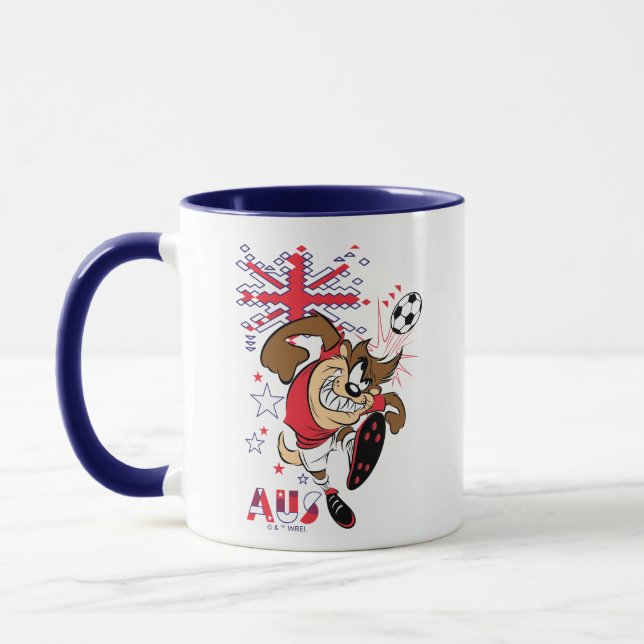 Caneca Gráficos de Futebol da Equipe Austrália TAZ™ (Esquerda)