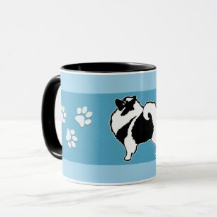 Caneca Gráficos do Keeshond - arte original bonito do c