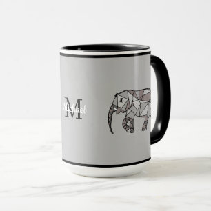Caneca Gráficos Gráficos Gráficos Cute de Monograma -