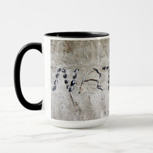 Caneca Gráficos naturais na areia