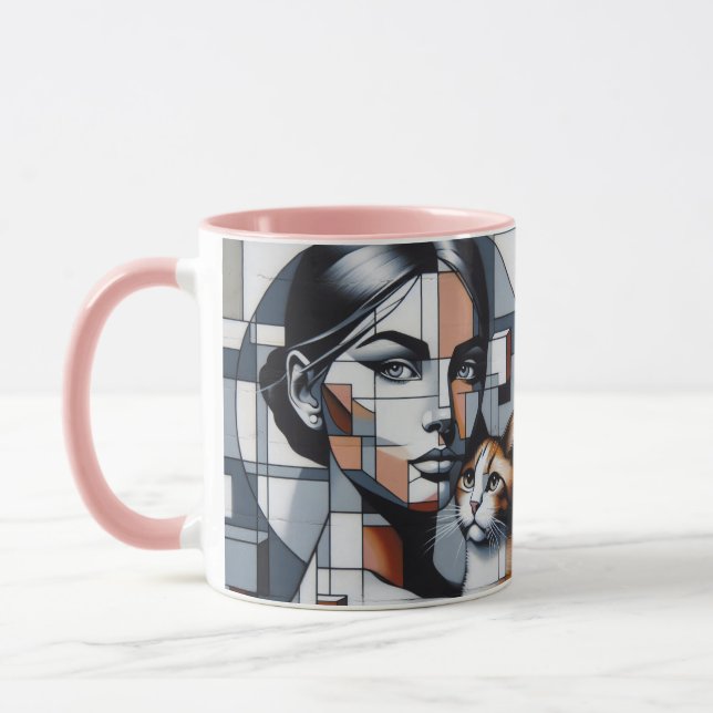 Caneca Grafite Cat Lady (Esquerda)