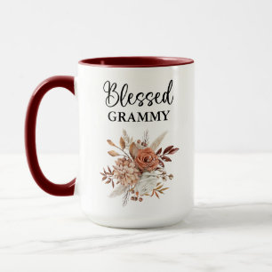 Caneca Grammy Abençoado   Salmo 127:3   Queda Floral