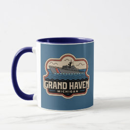Caneca Grand Haven 70 Retro Michigan Vintage