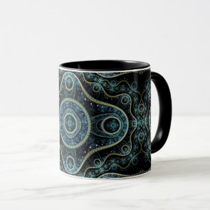 Caneca Grand Julian Fractal Mandala Art