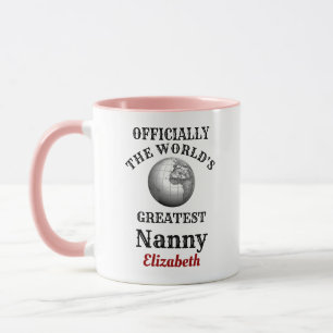 Caneca Grande ama do mundo adiciona seu nome avó