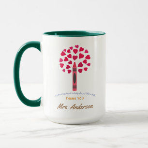 Caneca Grande árvore de lápis/Apreciação de Professor