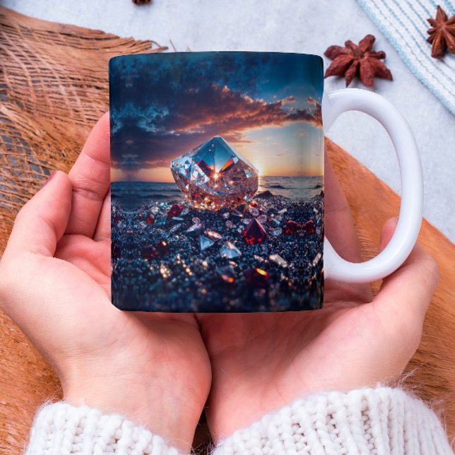 Caneca Grande brilho de diamante (Criador carregado)