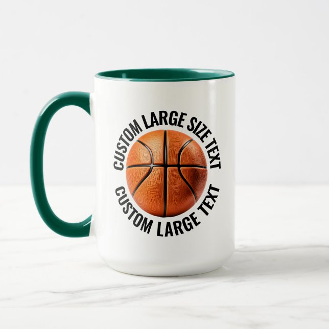 Caneca Grande Combo HUN. GREEN 15oz Basquete Personalizad (Esquerda)