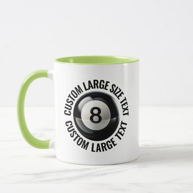 Caneca Grande Combo LIME VERDE 325ml Personalizado 8 Bola (Esquerda)