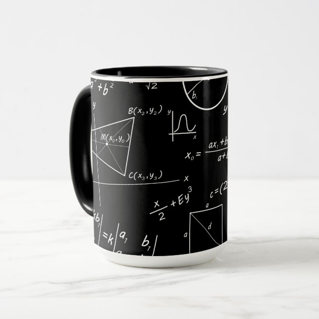 Caneca grande combo lousa preta inteligente (Frente Esquerda)