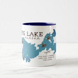 Caneca grande da cabine do lago para nossos amigos
