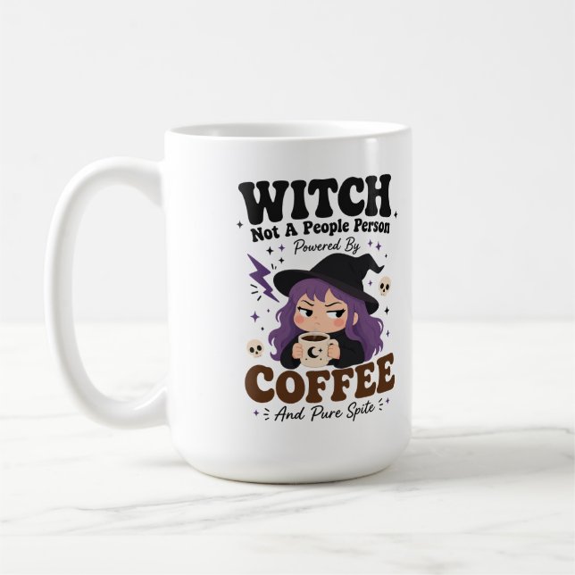 Caneca Grande de Café para Bruxa que Não Gosta de  (Esquerda)