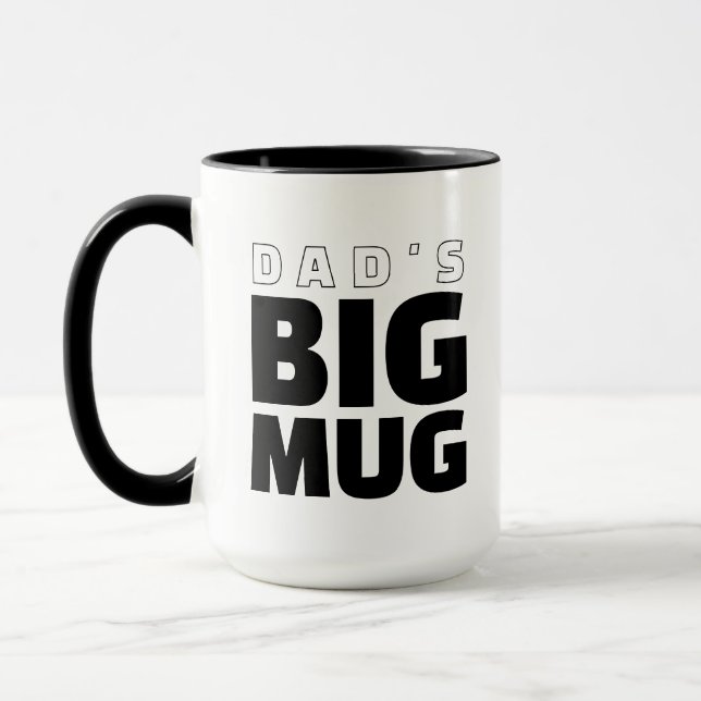 Caneca Grande do Dia dos Pais do Papai Moderno  (Esquerda)