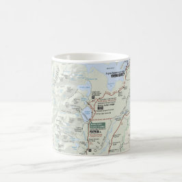 Caneca grande do mapa de Teton