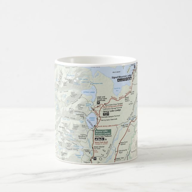 Caneca grande do mapa de Teton (Centro)