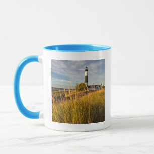 Caneca Grande Farol De Ponto Solúvel No Lago Michigan