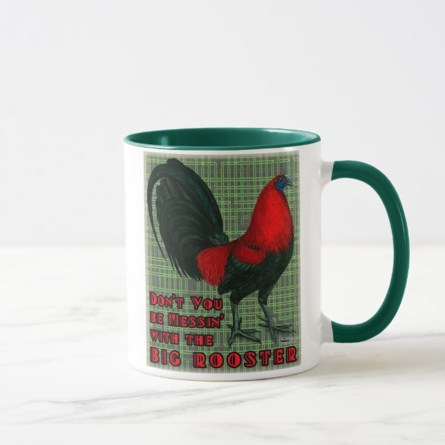 Caneca Grande Galo Vermelho (Direita)