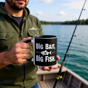 Caneca Grande Isca Grande Peixe Pesca Divertida