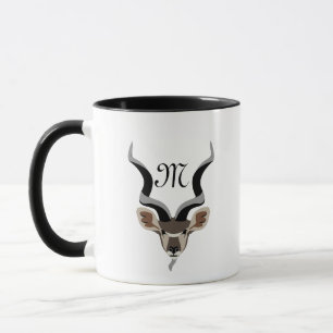 Caneca Grande Kudu Antelope Monograma